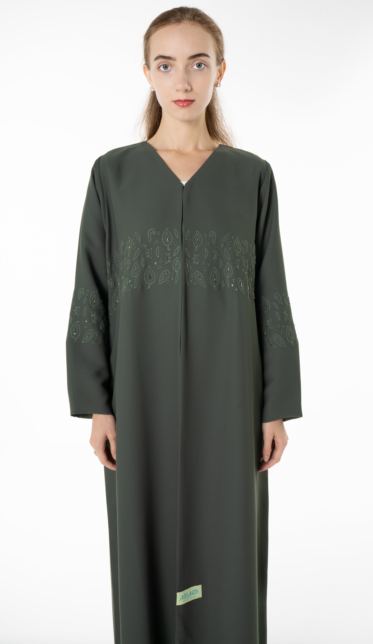 Floral Embroidery With Simple Bead Embellishments