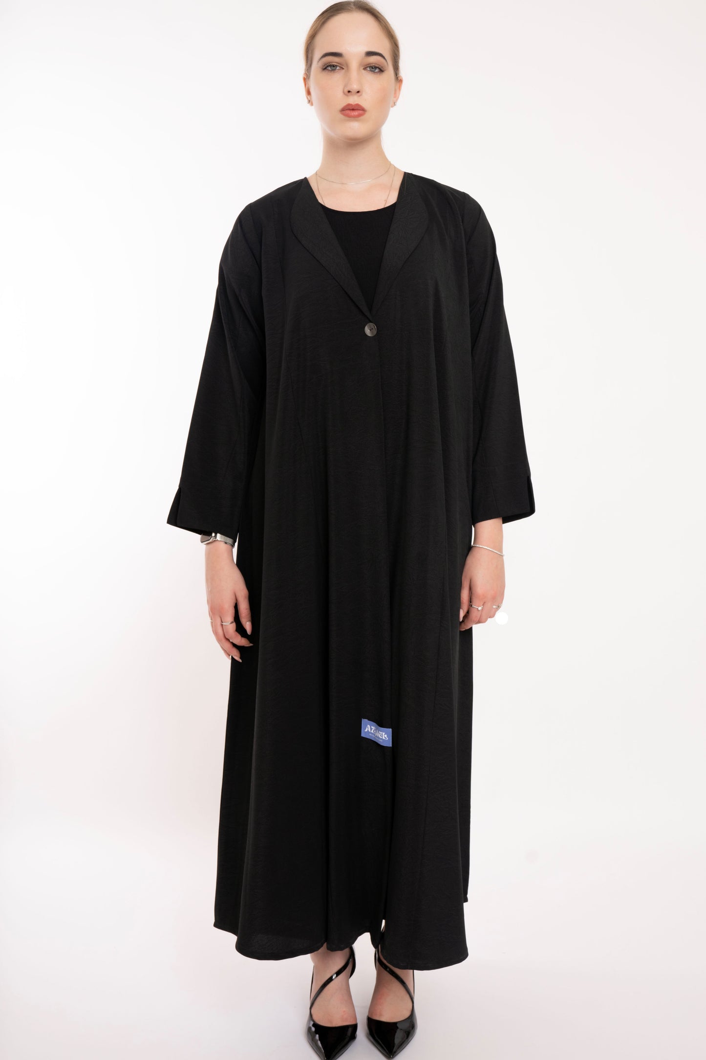 Minimal Black Blazer Style Abaya
