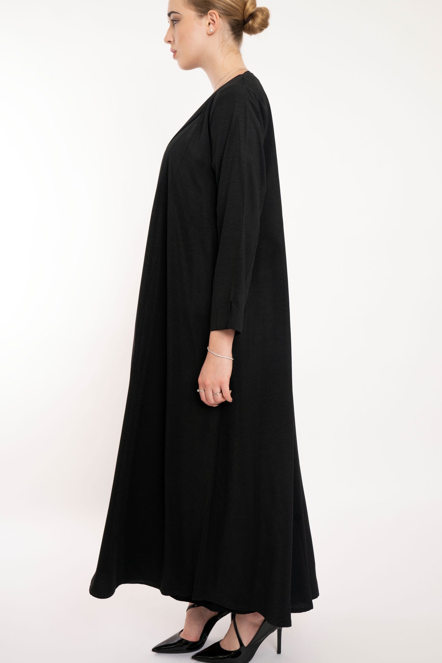 Minimal Black Blazer Style Abaya