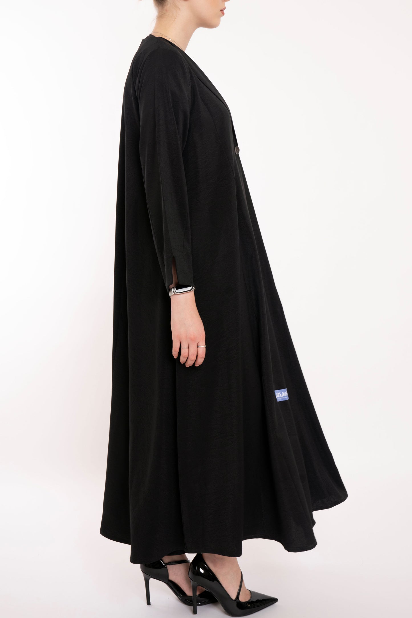 Minimal Black Blazer Style Abaya