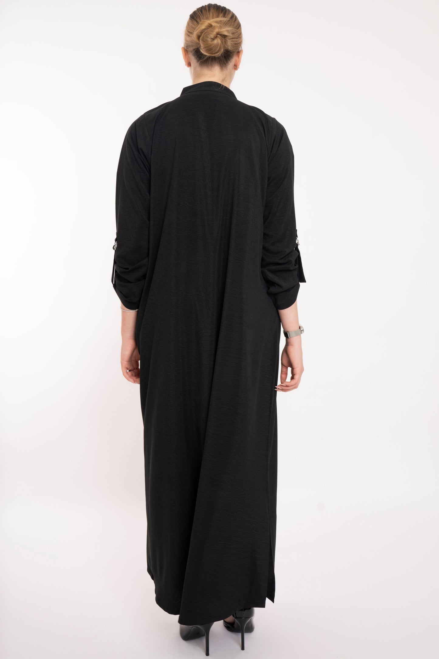 Flowy Black Relaxed  Abaya