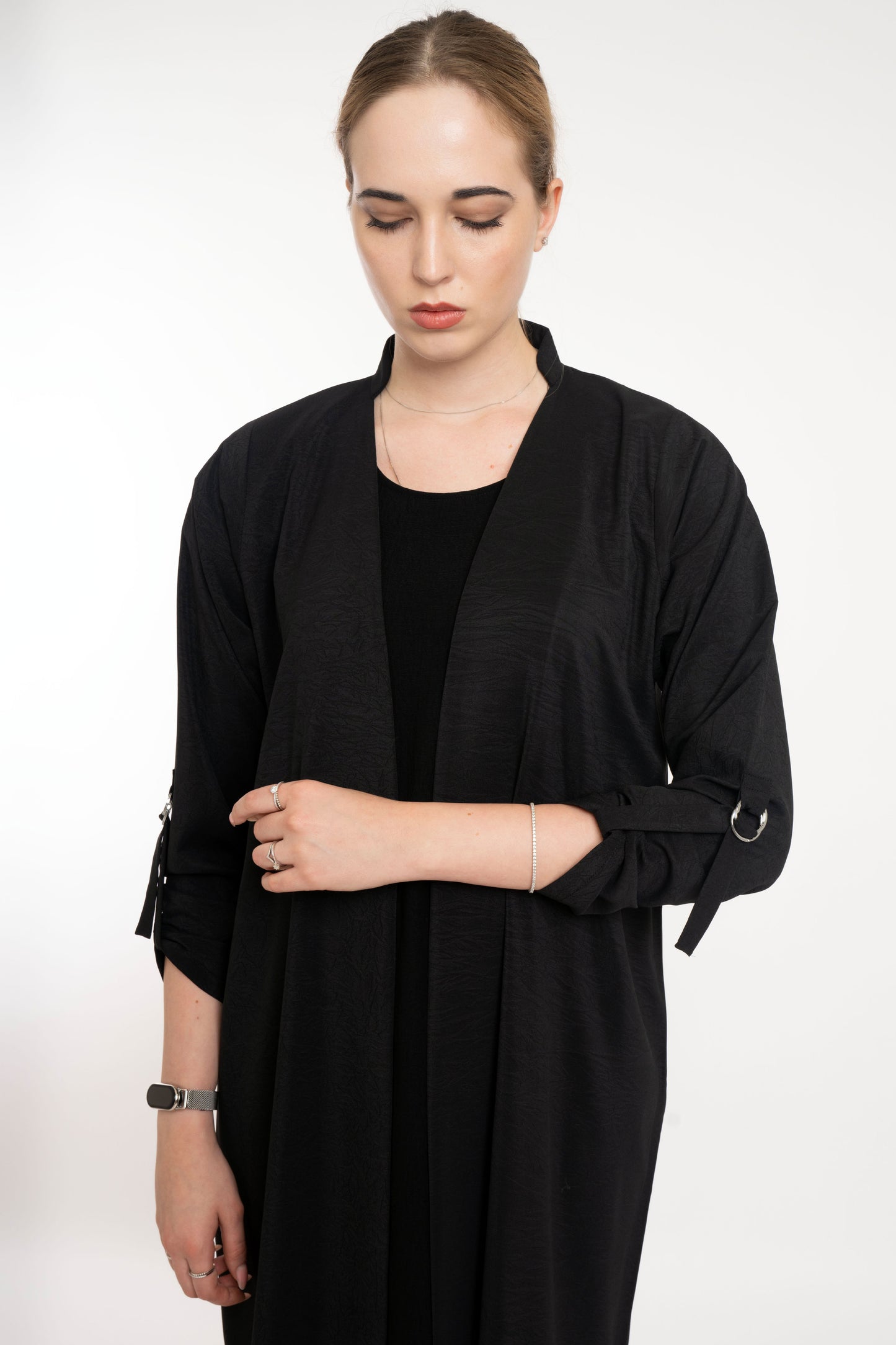 Flowy Black Relaxed  Abaya
