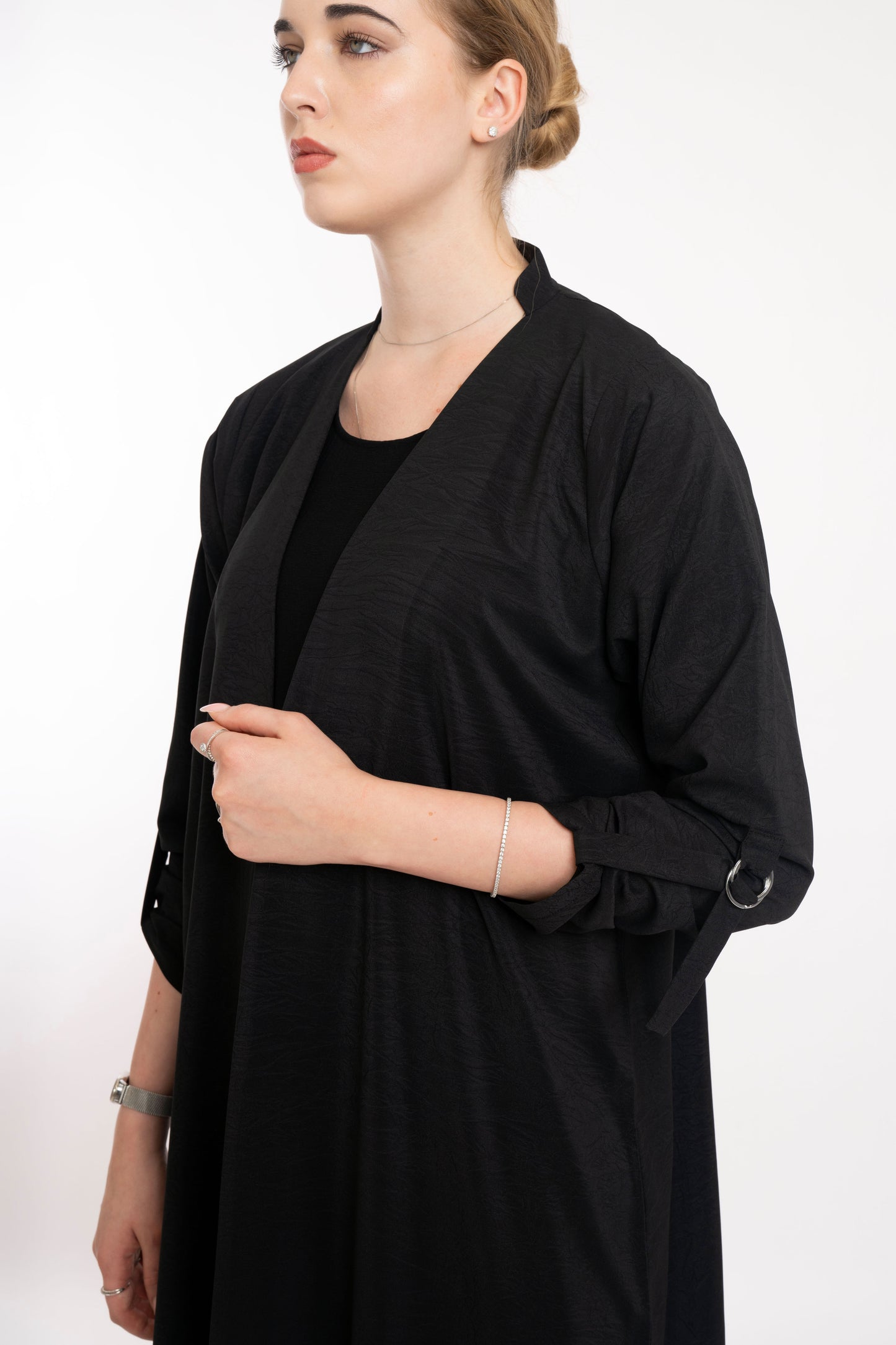 Flowy Black Relaxed  Abaya