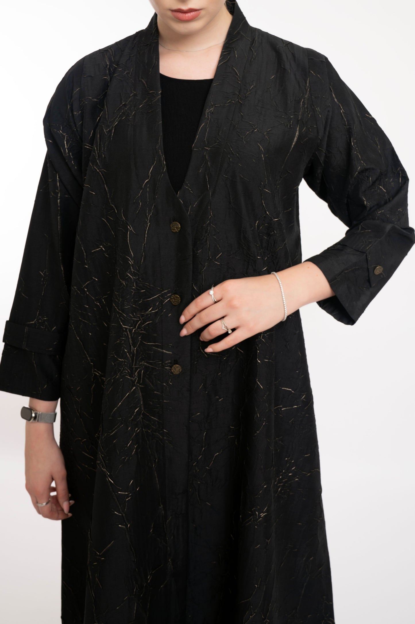 Show Stopper Evening Black Abaya