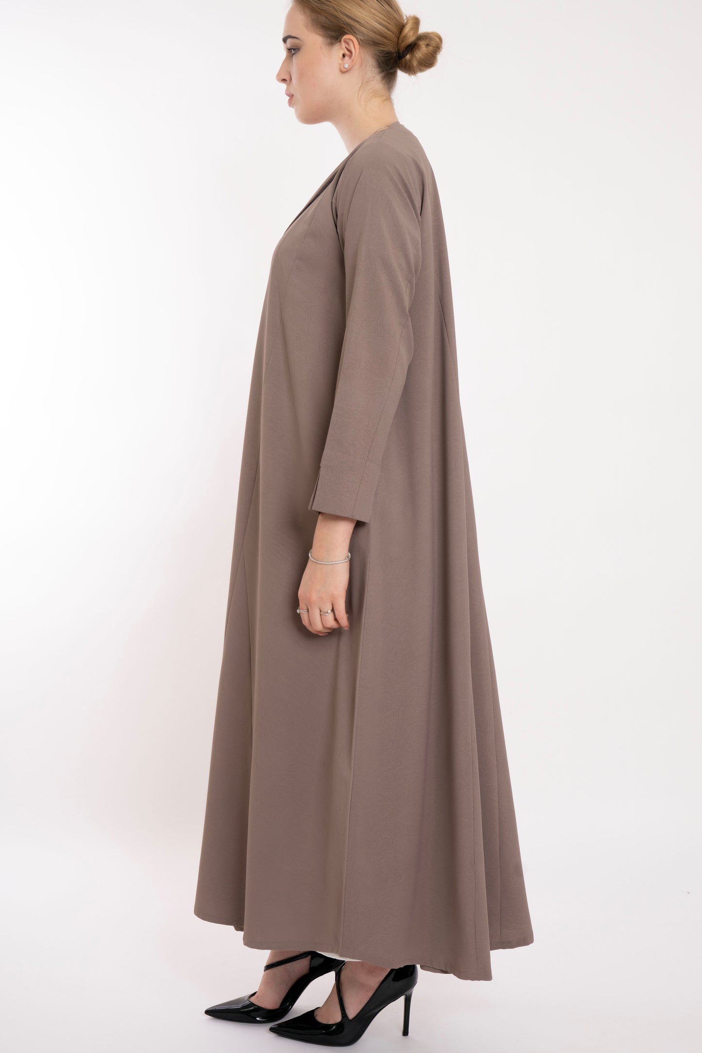 Minimal Beige Blazer Style Abaya