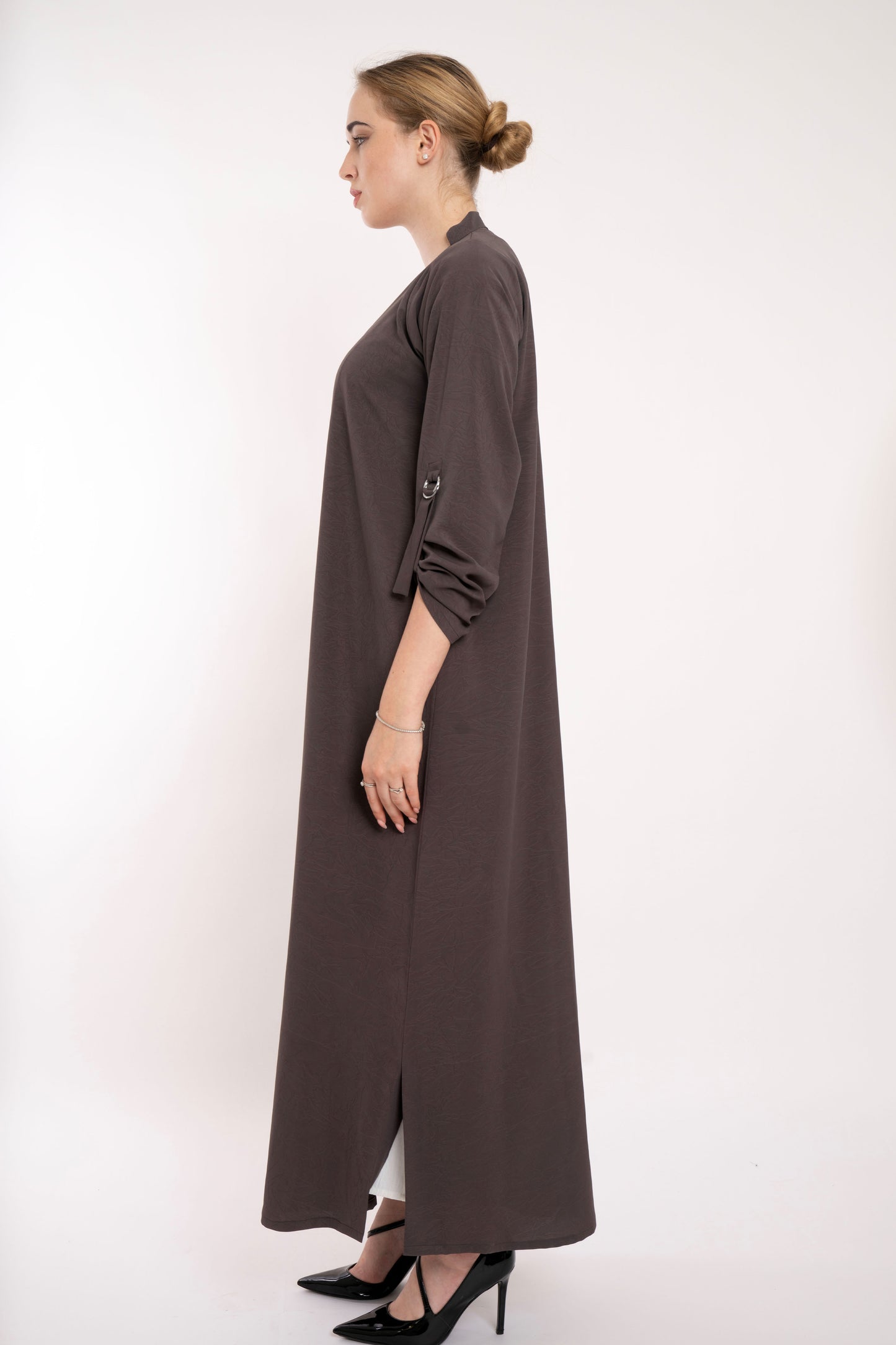Flowy Brown Relaxed  Abaya