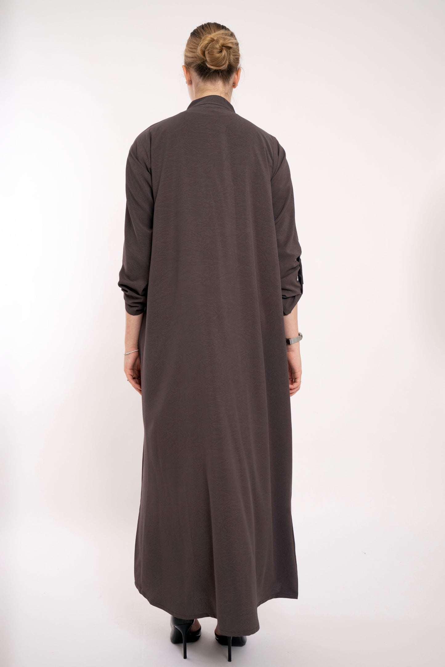 Flowy Brown Relaxed  Abaya