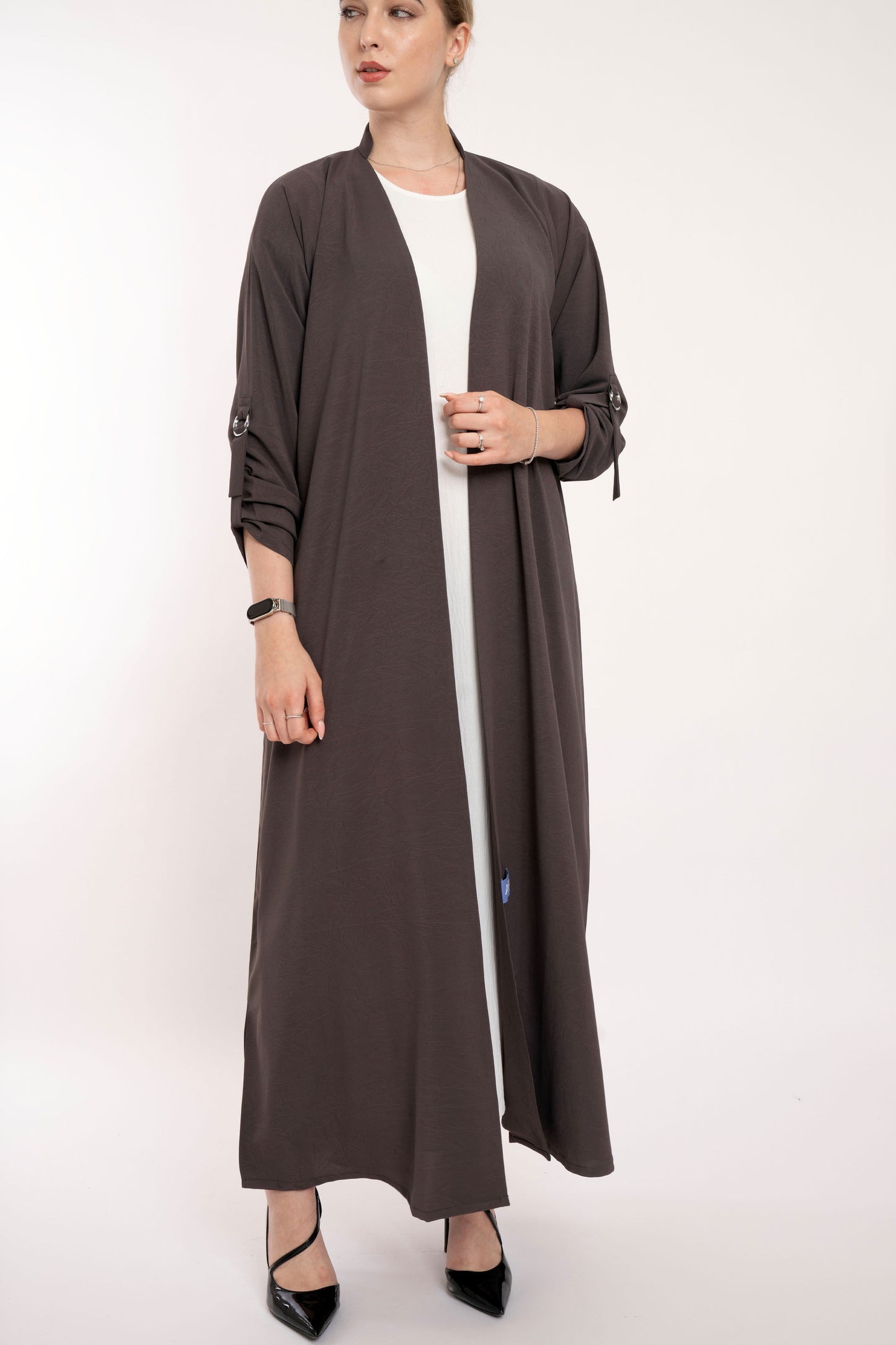 Flowy Brown Relaxed  Abaya