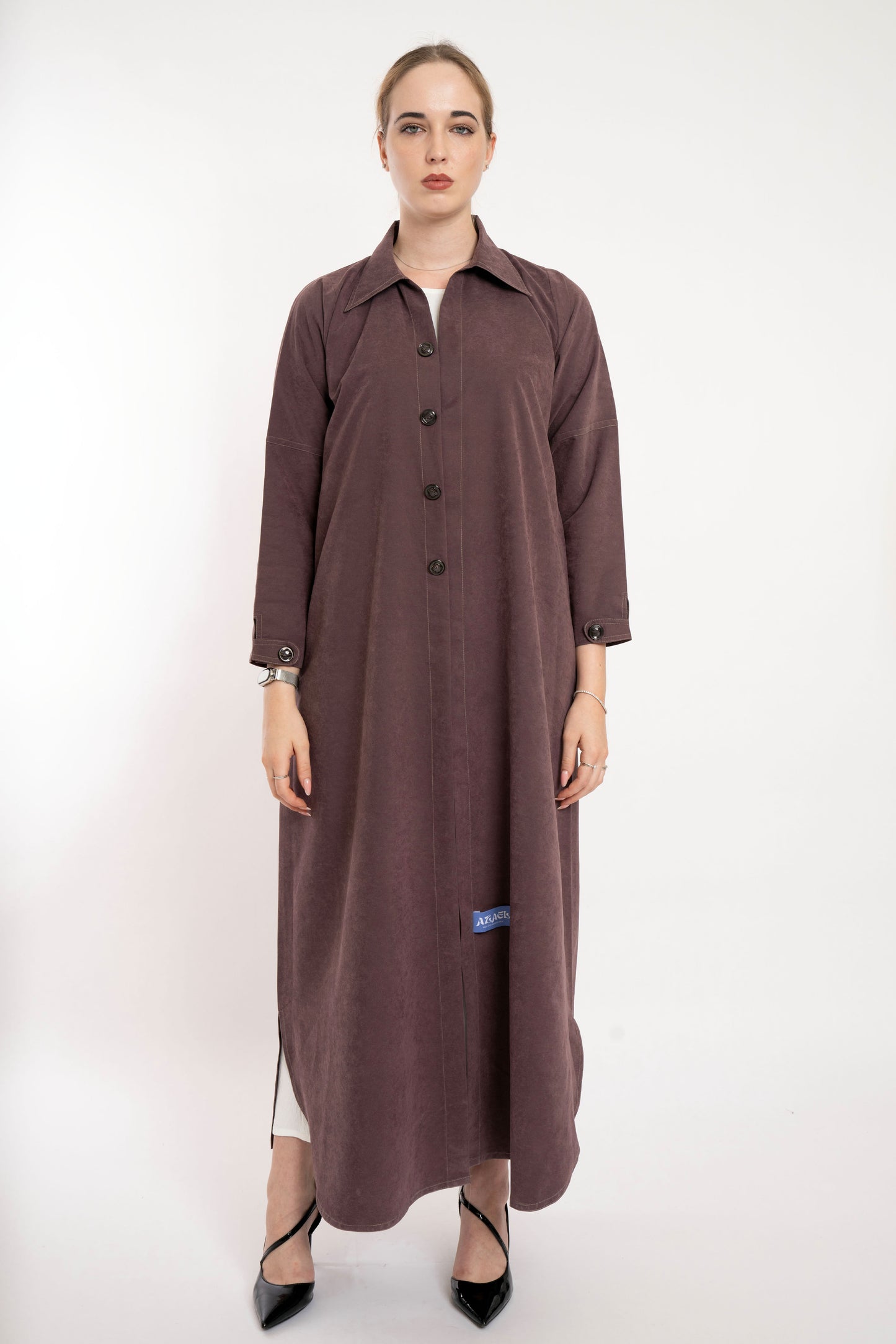 Boss Lady Blazer Style Travel Brown Abaya