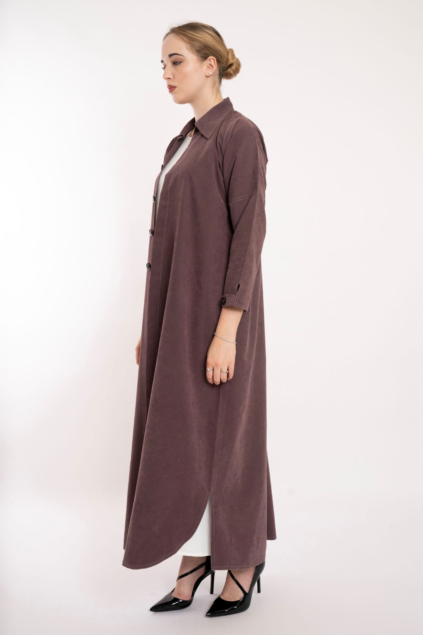 Boss Lady Blazer Style Travel Brown Abaya