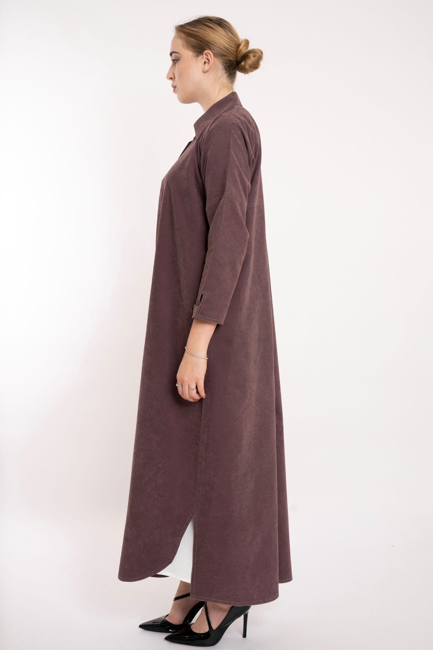 Boss Lady Blazer Style Travel Brown Abaya