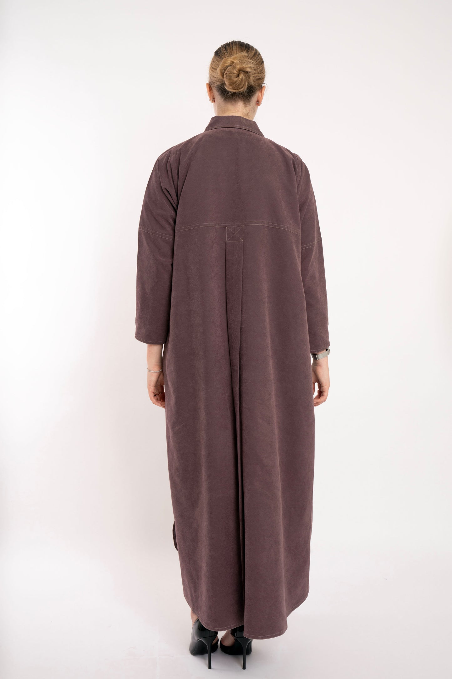 Boss Lady Blazer Style Travel Brown Abaya