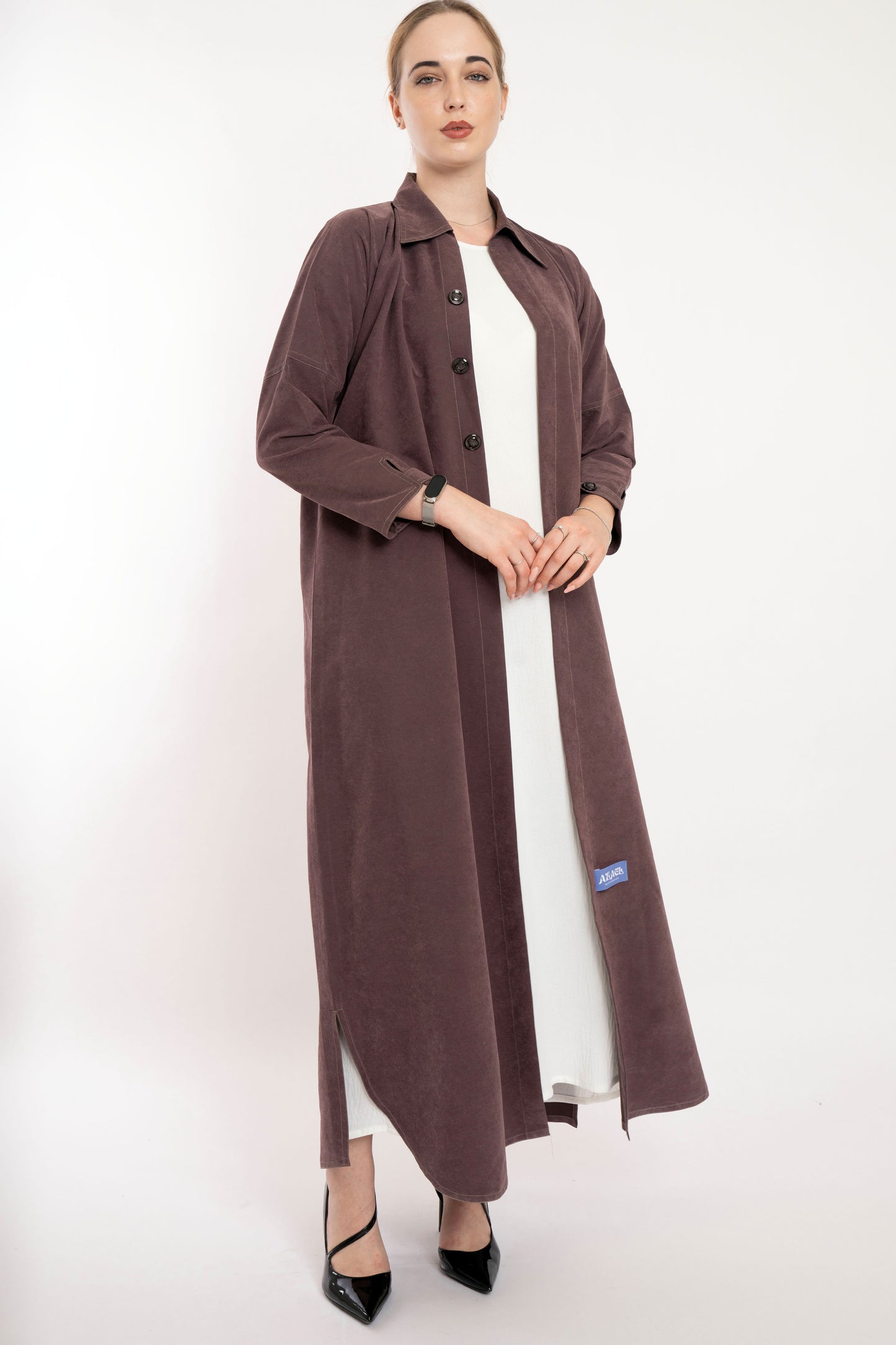 Boss Lady Blazer Style Travel Brown Abaya