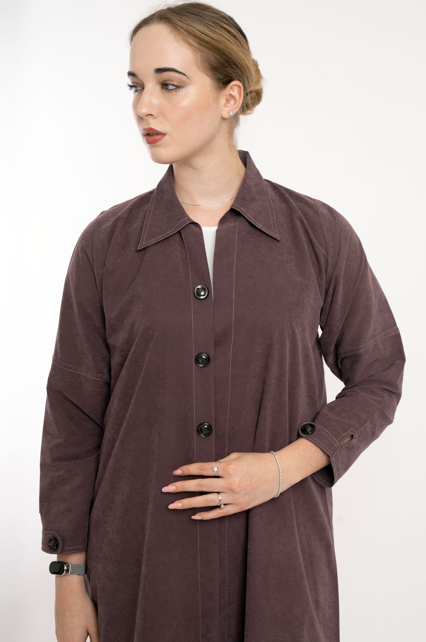 Boss Lady Blazer Style Travel Brown Abaya