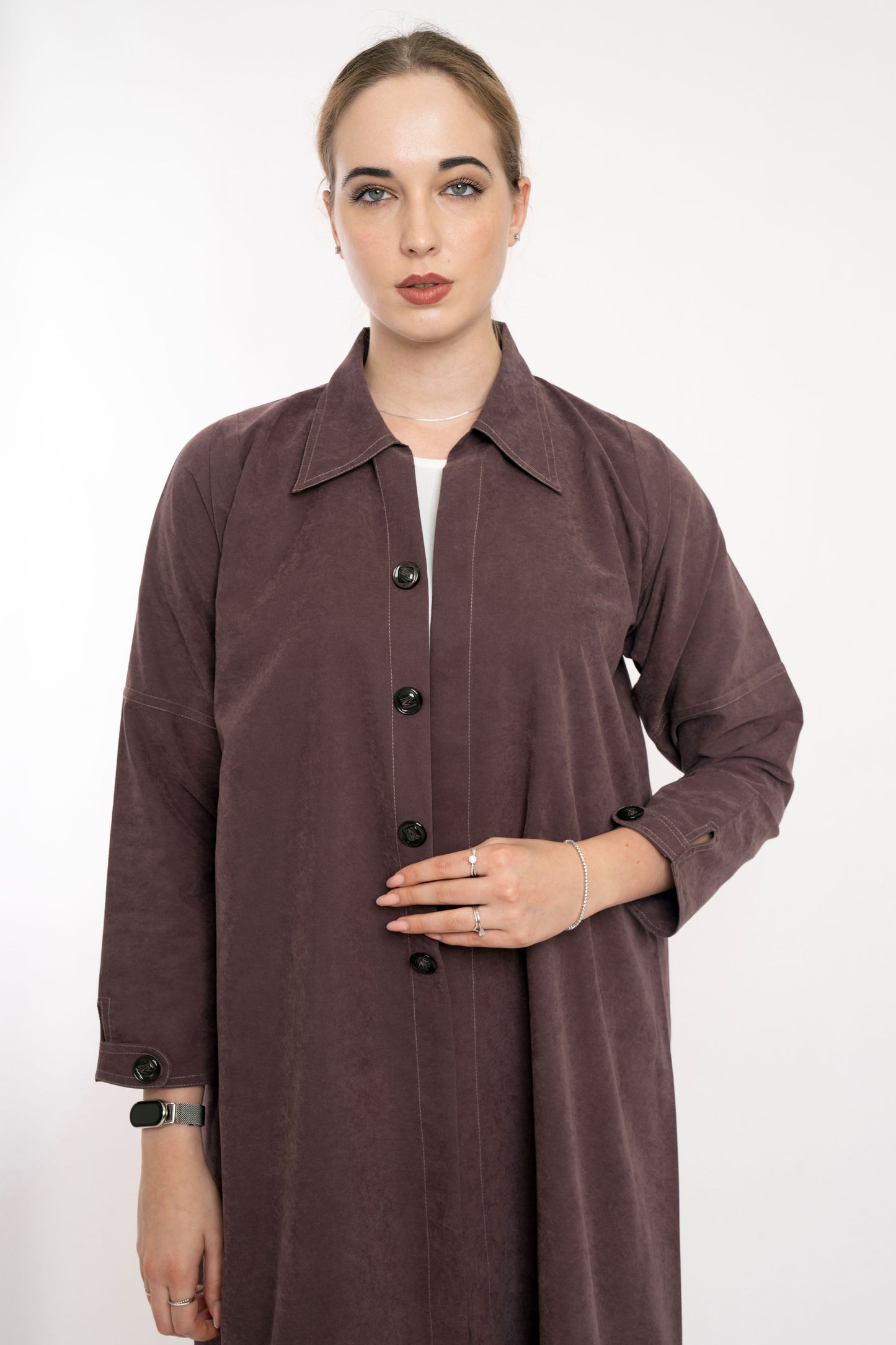Boss Lady Blazer Style Travel Brown Abaya