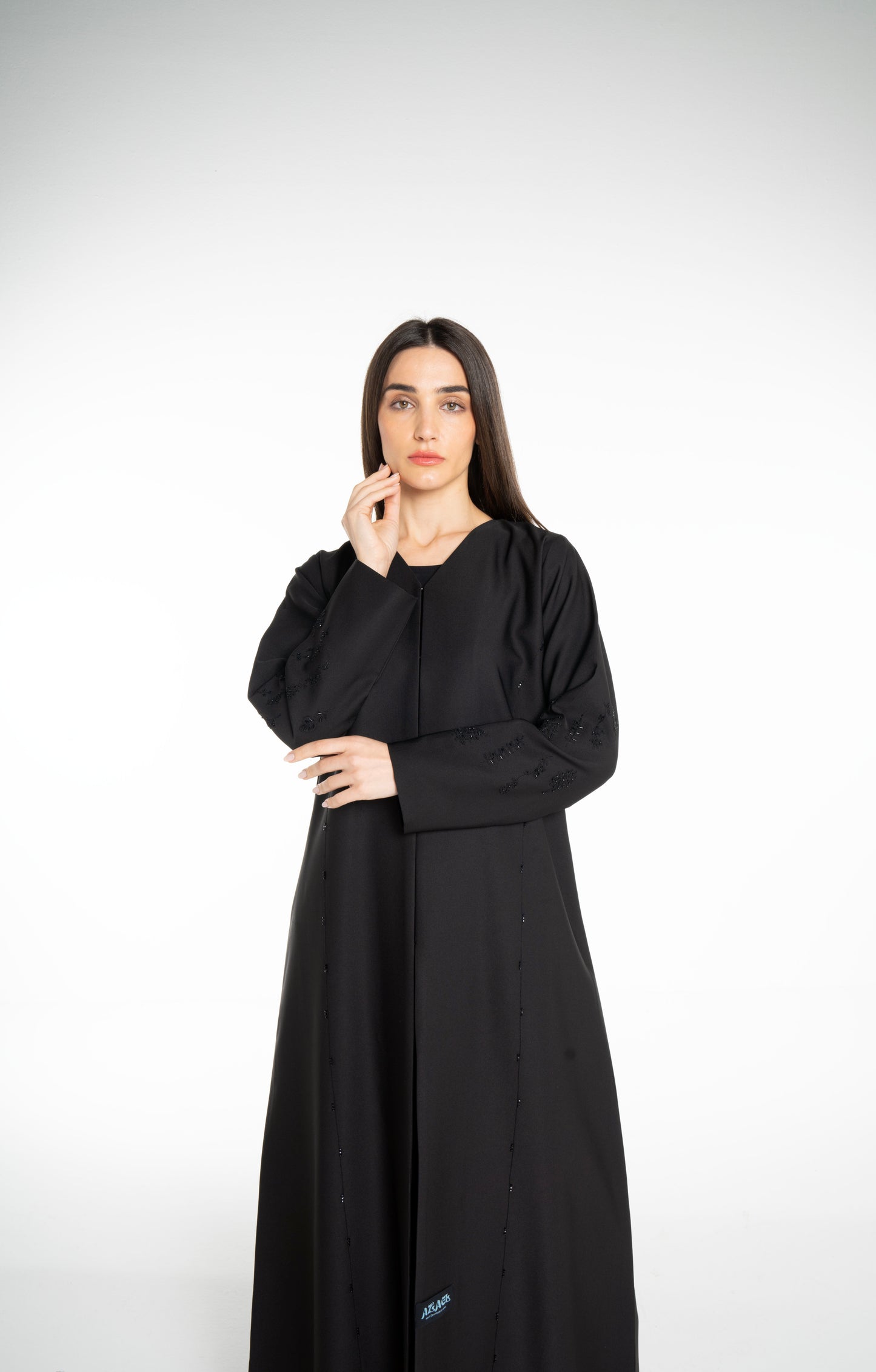 Minimal embellished  Black  Abaya