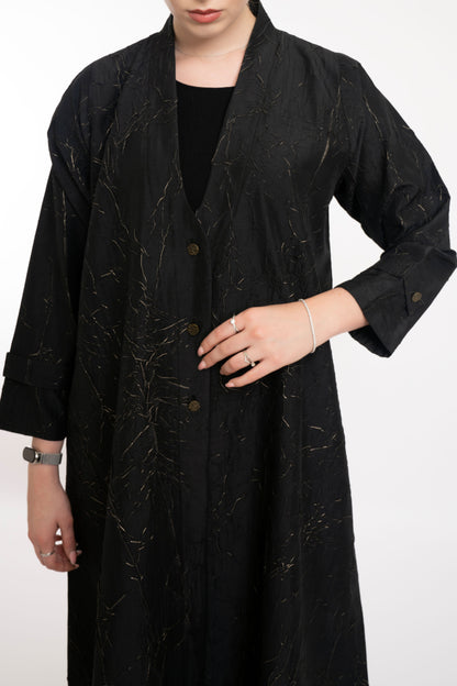 Show Stopper Evening Black Abaya