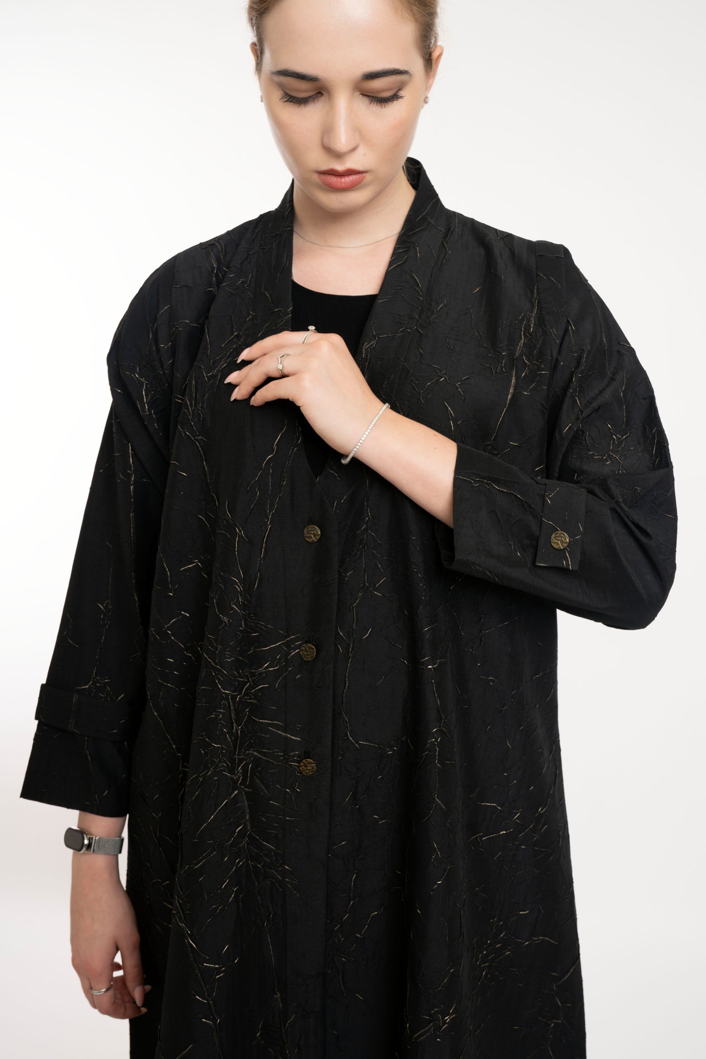 Show Stopper Evening Black Abaya