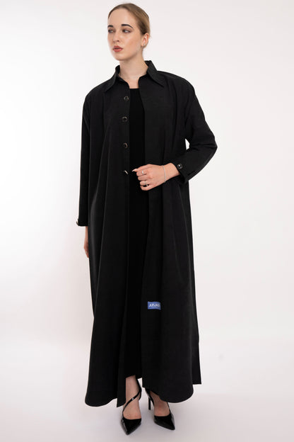 عباية سفر على طراز بليزر "المديرة القوية"