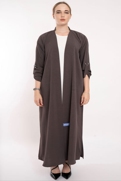 Flowy Brown Relaxed  Abaya