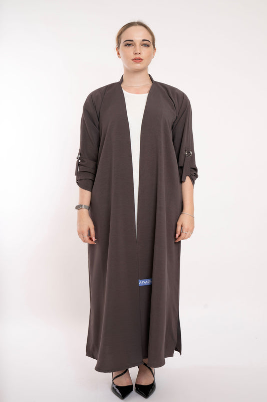 Flowy Brown Relaxed  Abaya