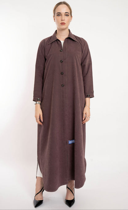 Boss Lady Blazer Style Travel Brown Abaya