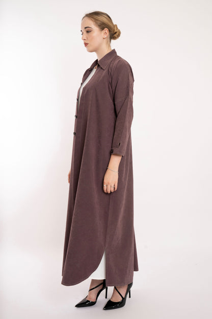 Boss Lady Blazer Style Travel Brown Abaya