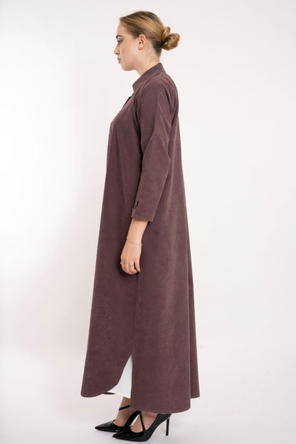 Boss Lady Blazer Style Travel Brown Abaya