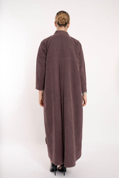 Boss Lady Blazer Style Travel Brown Abaya