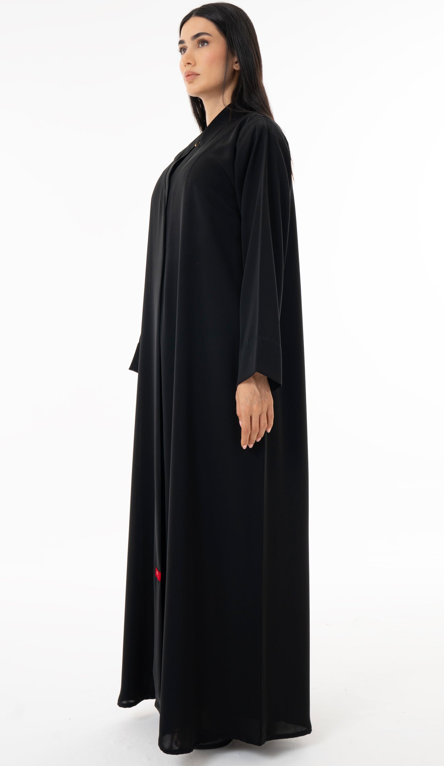 Layered Sleek Collar Front Panel Abaya