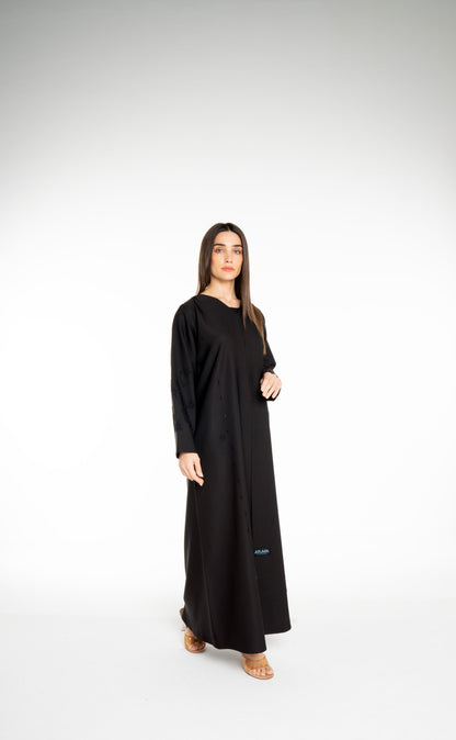 Minimal embellished  Black  Abaya
